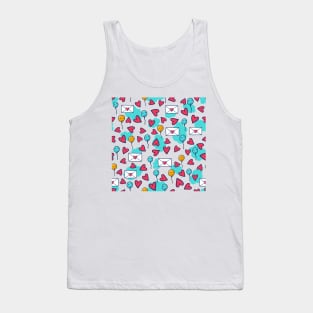 Love Mail & Balloon - Doodle Tank Top